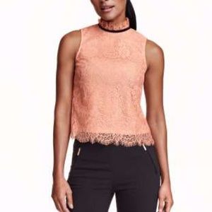 Sleeveless Lace Blouse